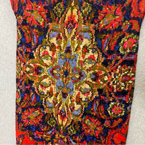 Anthropologie Maeve Boho Prins Tunic Printed V Neck Dress - Picture 5 of 9